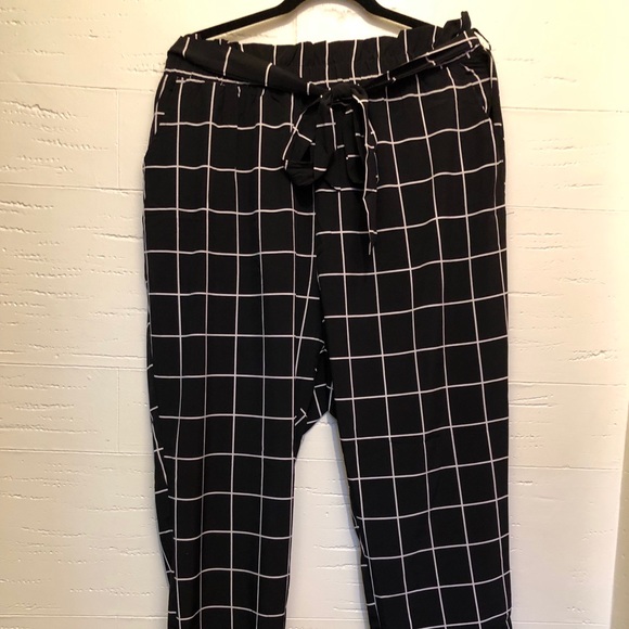 High Waisted Plaid Pants | SHEIN - Picture 1 of 6